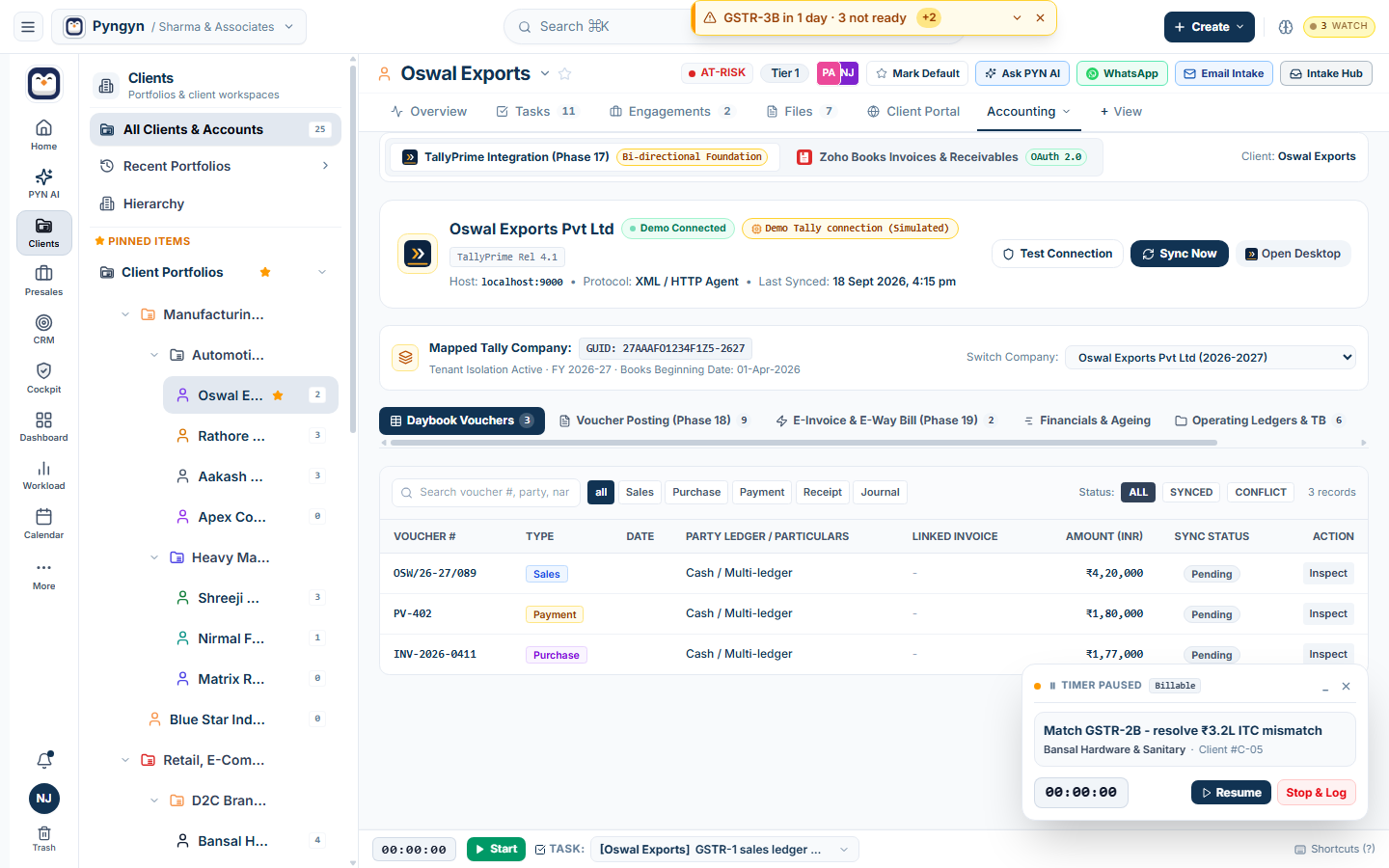 Connecting Tally Prime & Desktop Accounting Ledgers